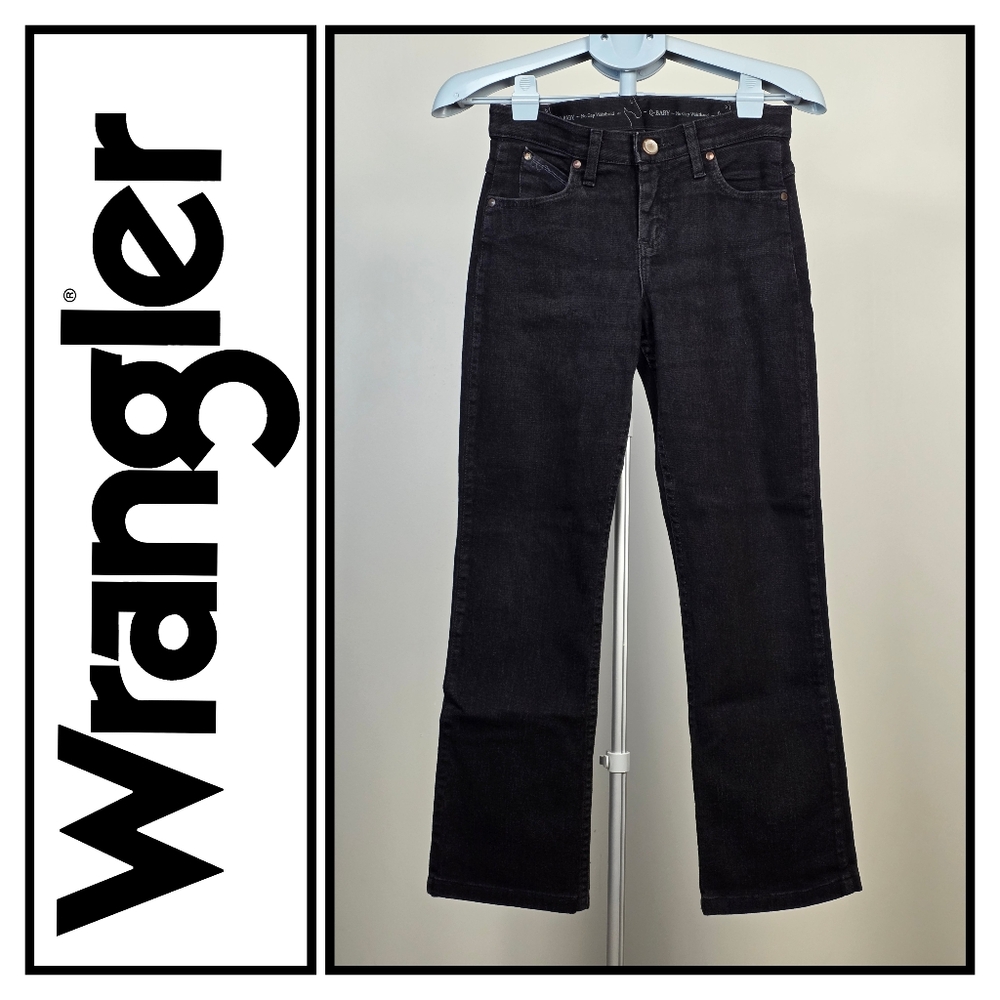 Wrangler – Jeans noirs taille 3/4 x 30 (No Gap Waistband)